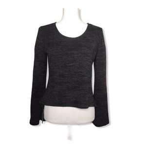 Charcoal Bell Long Sleeves Casual Top